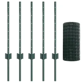 ogrodzenie-z-slupkami-zielony-0-6-x-10-m-stal