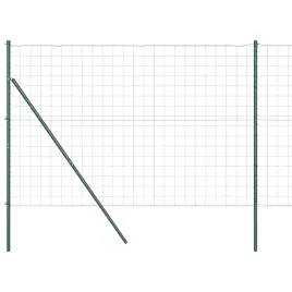 ogrodzenie-z-slupkami-zielony-1-5-x-10-m-stal