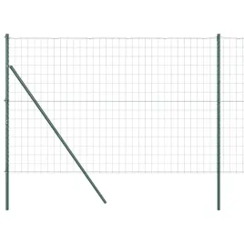 ogrodzenie-z-slupkami-zielony-1-6-x-10-m-stal