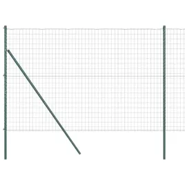 ogrodzenie-z-slupkami-zielony-1-6-x-10-m-stal