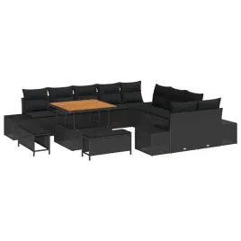 zestaw-sof-na-ogrod-z-poduszka-13-pcs-czarny-polirattan