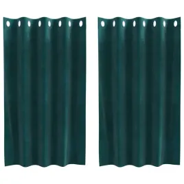 zaslony-z-zaslonami-2-pcs-ciemnozielony-140-x-140-cm-aksamit