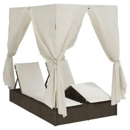 podwojna-lezanka-sloneczna-z-dachem-brazowy-205-x-129-x-200-cm