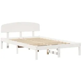 ramka-lozka-z-zaglowkiem-bialy-135-x-190-cm-lite-drewno-sosnowe