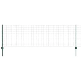 ogrodzenie-z-slupkami-zielony-0-8-x-25-m-stal