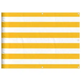 parawan-balkonowy-w-zolte-i-biale-paski-75x1000-cm