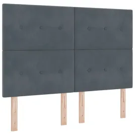 zaglowek-montowane-na-scianie-ciemno-szary-144-cm-aksamit
