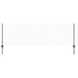 ogrodzenie-z-slupkami-zielony-0-8-x-25-m-stal