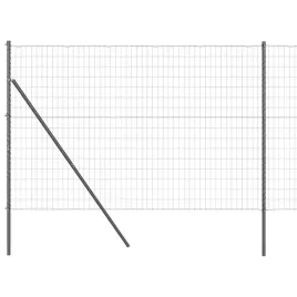 ogrodzenie-z-slupkami-szary-1-5-x-10-m-stal