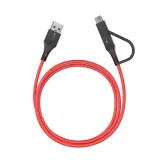 kabel-micro-usb-adapter-usb-c-blitzwolf-bw-mt3-3a-091m-kolor-czerwony
