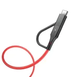 kabel-micro-usb-adapter-usb-c-blitzwolf-bw-mt3-3a-091m-kolor-czerwony
