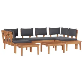 zestaw-lawka-ogrodowa-z-poduszka-4-pcs-brazowy-i-szary