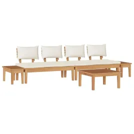 zestaw-lawka-ogrodowa-z-poduszka-5-pcs-brazowy-i-kremowy