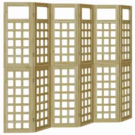 parawan-maskujacy-6-pcs-brazowy-240-x-180-cm-sosna-impregnowana