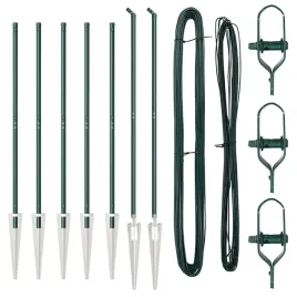 slupki-ogrodzeniowe-7-pcs-zielony-o32mm-160-cm