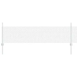ogrodzenie-z-slupkami-srebrny-05-x-10-m-stal