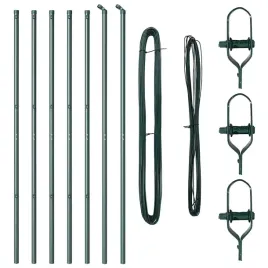 slupki-ogrodzeniowe-7-pcs-zielony-o32mm-210-cm