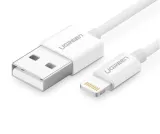 niklowany-kabel-lightning-ugreen-mfi-2m-bialy