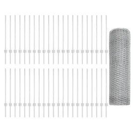 ogrodzenie-z-slupkami-srebrny-0-8-x-100-m-stal