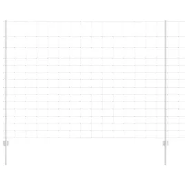 ogrodzenie-z-slupkami-srebrny-1-6-x-25-m-stal