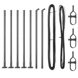slupki-ogrodzeniowe-7-pcs-szary-o32mm-50-cm-stal-galwanizowana