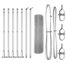 ogrodzenie-z-slupkami-srebrny-0-6-x-10-m-stal