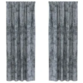 zaslona-z-zaslonami-2-pcs-srebrny-szary-245-x-140-cm-aksamit