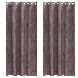 zaslona-z-zaslonami-2-pcs-brazowy-225-x-140-cm-aksamit