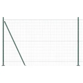 ogrodzenie-z-slupkami-zielony-1-4-x-10-m-stal