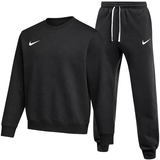 NIKE DRES MĘSKI - BLUZA BEZ KAPTURA SPODNIE CZARNY NOWA KOLEKCJA 2026 r. M