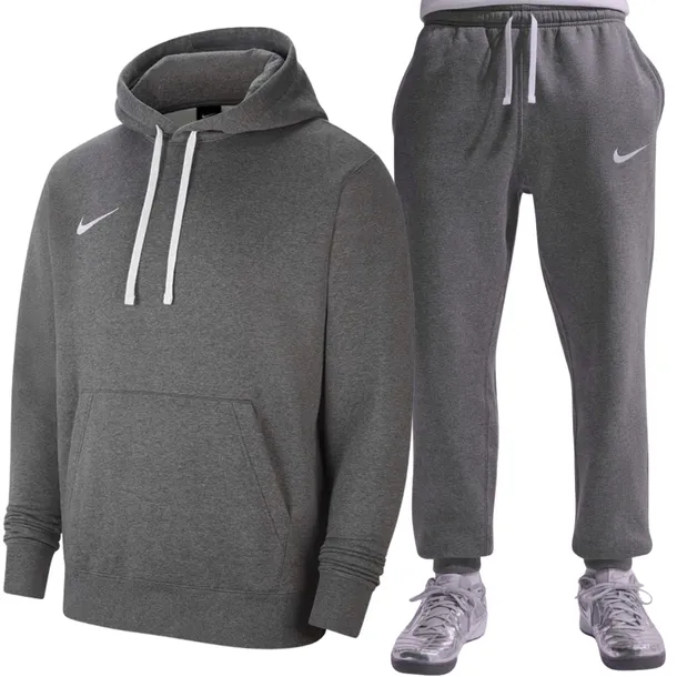 NIKE Dres Komplet Męski BLUZA SPODNIE DRESY SZARY r. XL NOWA KOLEKCJA 2026