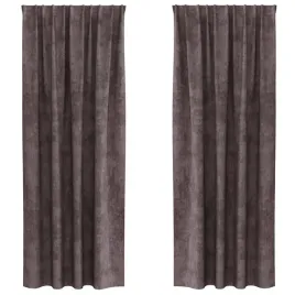 zaslona-z-zaslonami-2-pcs-brazowy-225-x-140-cm-aksamit