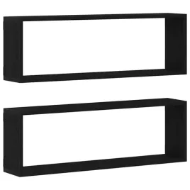 polka-nascienna-z-polka-2-pcs-dab-czarny-80-x-15-x-26-cm