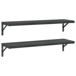 polki-scienne-2-szt-100x30-cm-czarna-stal-nierdzewna