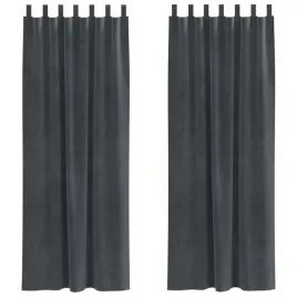 zaslony-z-zaslonami-2-pcs-jasnoszary-140-x-260-cm-aksamit