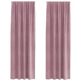 zaslony-z-zaslonami-2-pcs-ciemny-roz-140-x-260-cm-aksamit