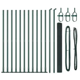 ogrodzenie-z-slupkami-zielony-1-4-x-25-m-stal