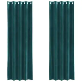 zaslony-z-zaslonami-2-pcs-ciemnozielony-140-x-245-cm-aksamit