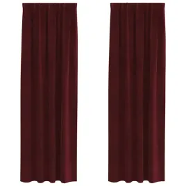 zaslony-z-zaslonami-2-pcs-czerwone-wino-140-x-245-cm-aksamit