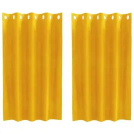 zaslony-2-pcs-musztardowo-zolty-140-x-140-cm-aksamit