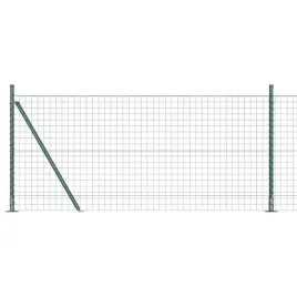 ogrodzenie-z-slupkami-zielony-0-8-x-10-m-stal