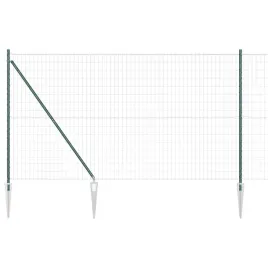 ogrodzenie-z-slupkami-zielony-1-5-x-10-m-stal