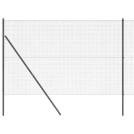 ogrodzenie-z-slupkami-szary-1-5-x-25-m-stal