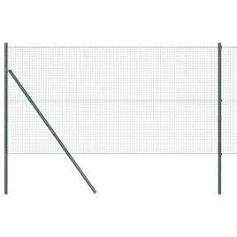 ogrodzenie-z-slupkami-zielony-1-x-25-m-stal