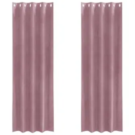 zaslony-z-zaslonami-2-pcs-ciemnorozowy-140-x-225-cm-aksamit