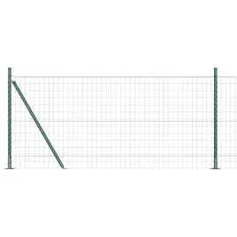 ogrodzenie-z-slupkami-zielony-1-x-10-m-stal