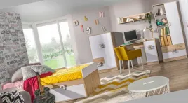 meble-nico-5-mlodziezowe-lozko-regal-biurko-komoda-polka-wiszaca-bialy-dab