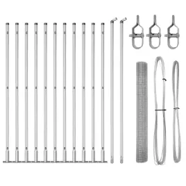 ogrodzenie-z-slupkami-srebrny-0-8-x-25-m-stal
