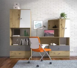 meble-nero-7-zestaw-dzieciecy-mlodziezowy-mebloscianka-biurko-regal-szary