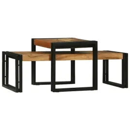 stolik-kawowy-2-pcs-brazowy-lite-drewno-akacjowe